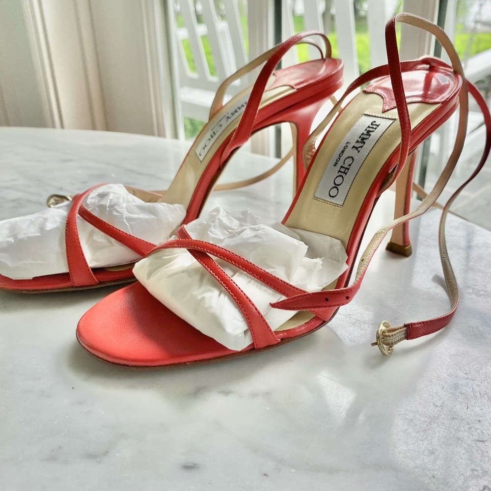 NWT Jimmy Choo Coral Strappy Sandals Size 37